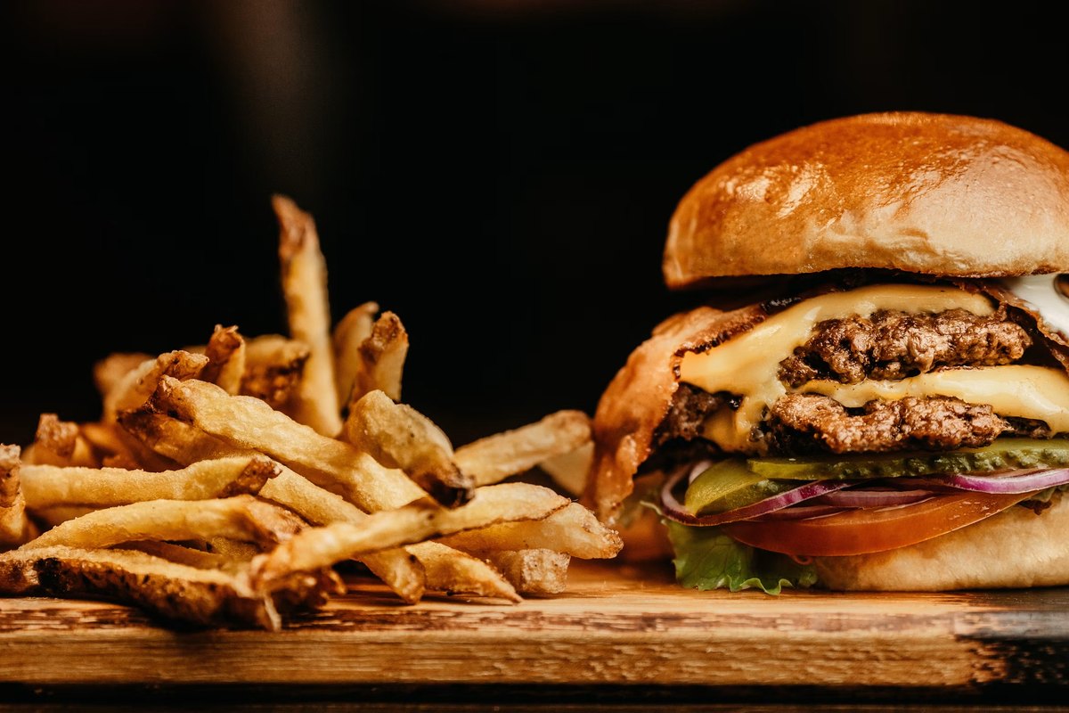 Cubby's - an image of a large hamburger and fries.